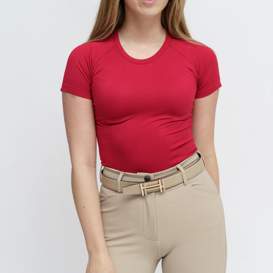 The 'KENNEDY' Seamless 2.0 Short Sleeve | Sour Cherry