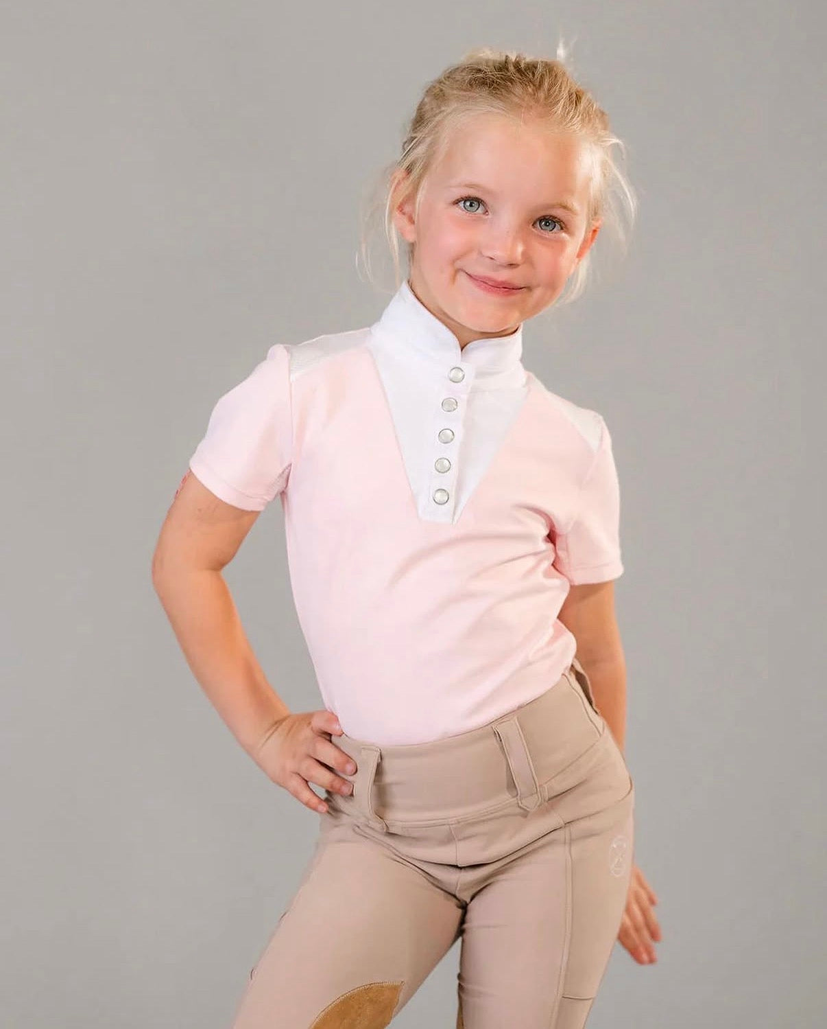 Devon Competition Top Pink-Short Sleeve