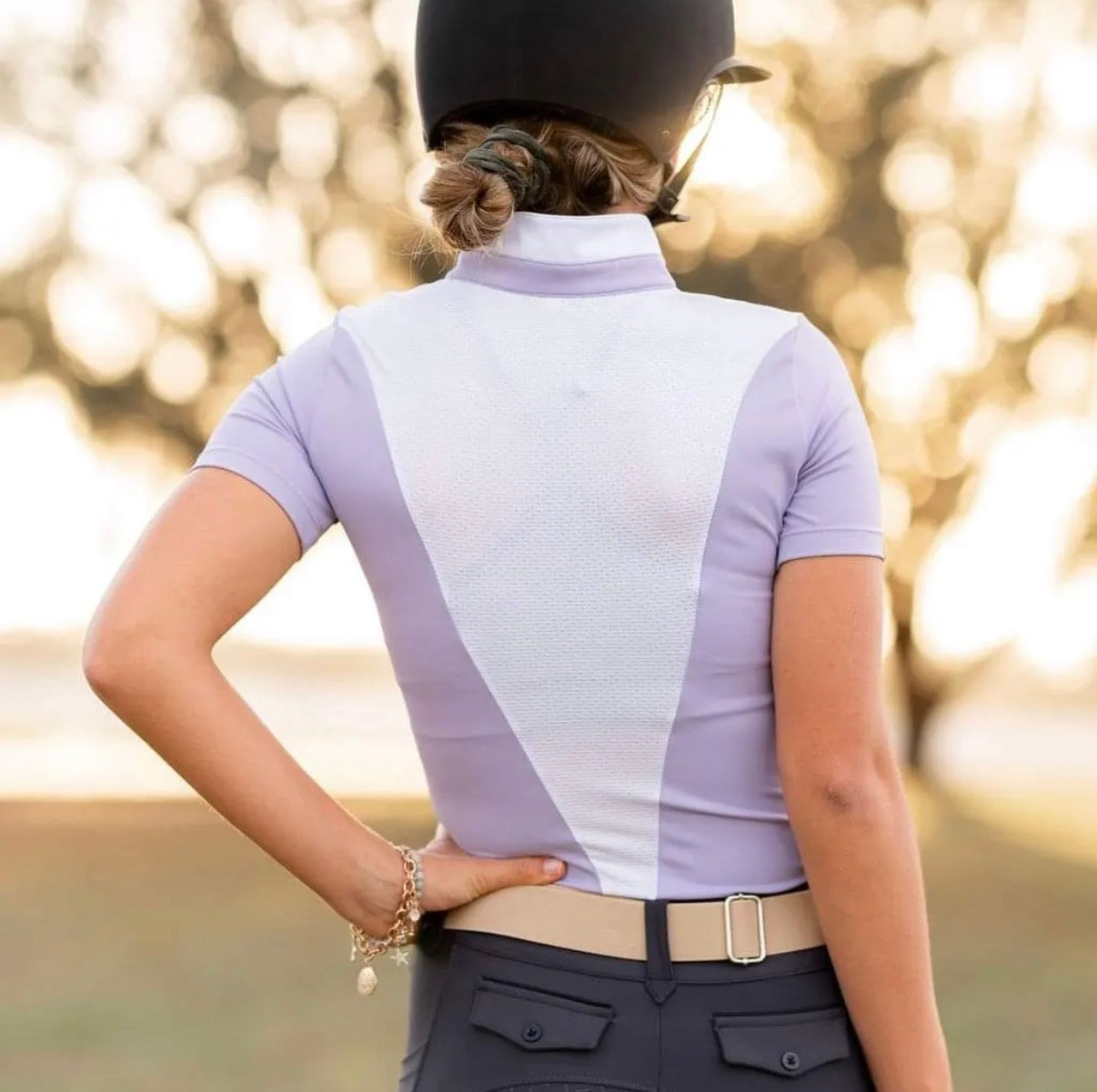 Devon Competition Top Lilac-Short Sleeve